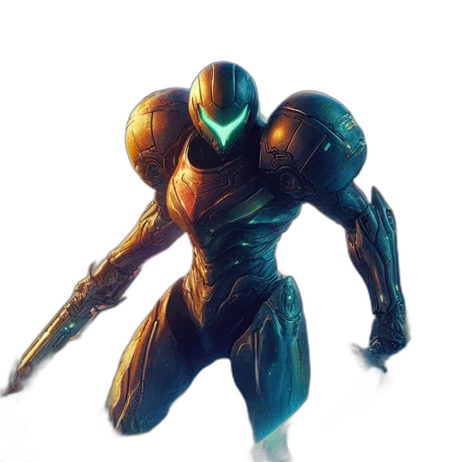 robot, weapon, concept art, 3d render transparent PNG cut-out