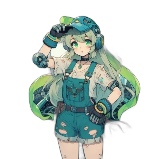 staff, robot, weapon, dress transparent PNG cut-out