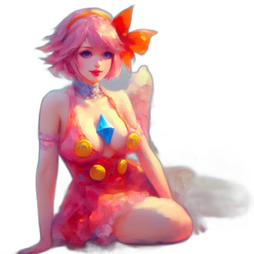 dress, creature, flower, weapon transparent PNG cut-out