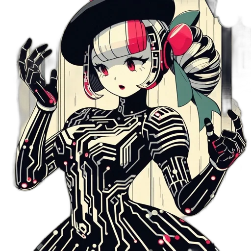 robot, dress, mask, jacket transparent PNG cut-out
