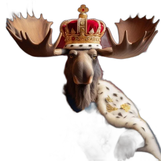 crown, staff, animal, dragon transparent PNG cut-out