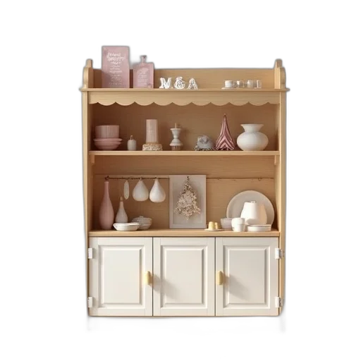 furniture, 3d render, pastel, golden transparent PNG cut-out