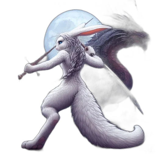 creature, staff, dragon, animal transparent PNG cut-out