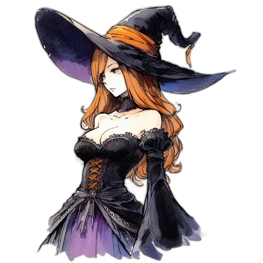hat, dress, staff, mask transparent PNG cut-out