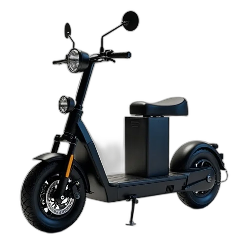 3d render, scooter, battery, unit transparent PNG cut-out