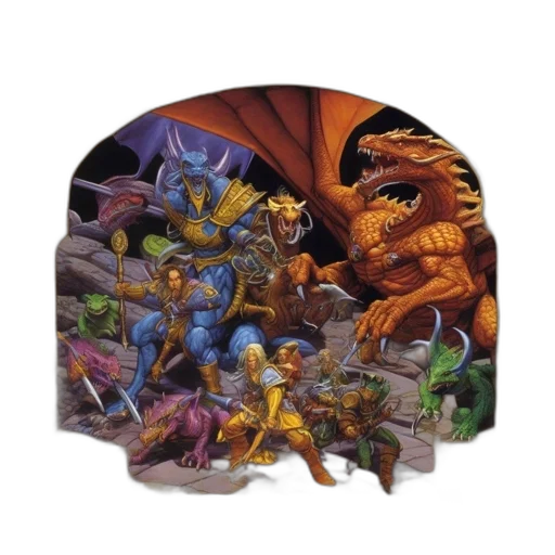 dragon, fantasy art, concept art, pixel art transparent PNG cut-out