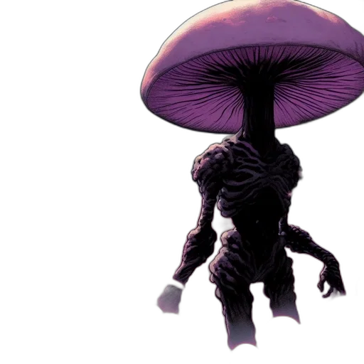 creature, umbrella, hat, robot transparent PNG cut-out