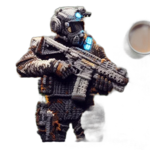 robot, weapon, staff, concept art transparent PNG cut-out