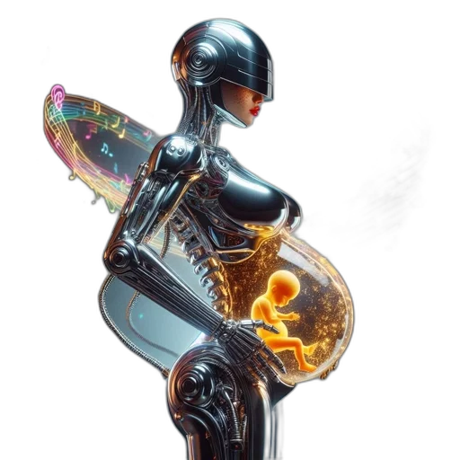robot, dress, jewelry, concept art transparent PNG cut-out