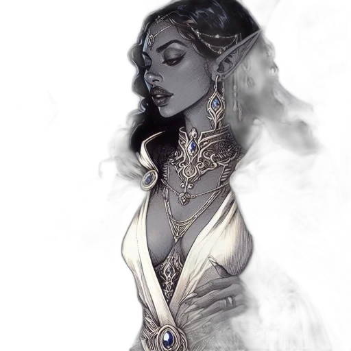 jewelry, dress, crown, fantasy art transparent PNG cut-out