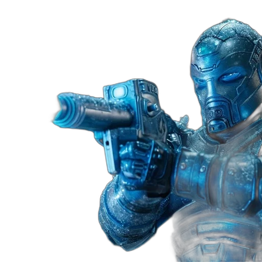 robot, weapon, 3d render, concept art transparent PNG cut-out