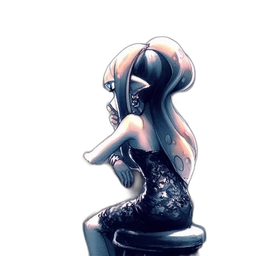 dress, robot, hair, crown transparent PNG cut-out