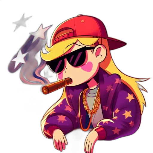 jacket, staff, vaporwave, pixel art transparent PNG cut-out
