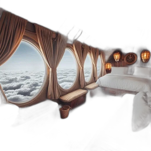 furniture, concept art, 3d render, fantasy art transparent PNG cut-out