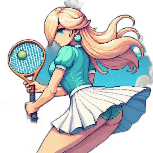 staff, dress, weapon, hair transparent PNG cut-out