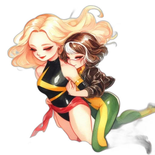 watercolor, pixel art, anime, fantasy art transparent PNG cut-out