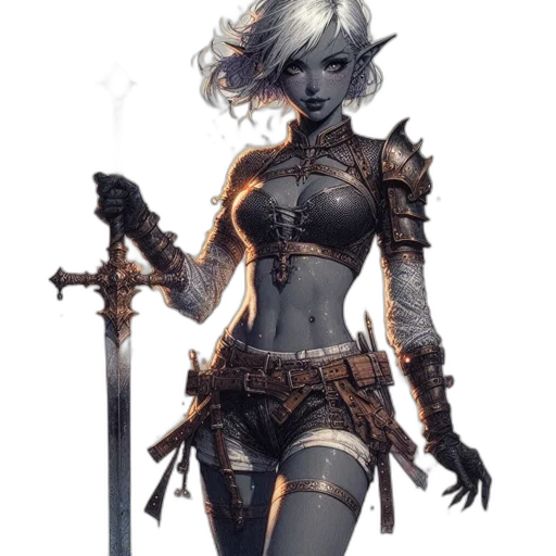 sword, staff, weapon, fantasy art transparent PNG cut-out
