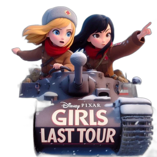 concept art, cartoon, 3d render, two transparent PNG cut-out