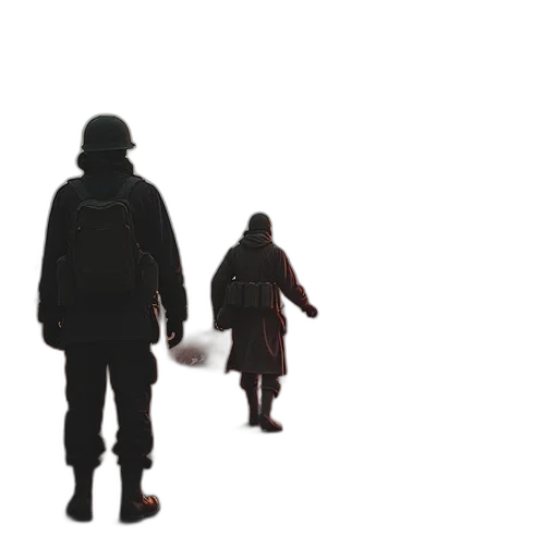 jacket, staff, concept art, 3d render transparent PNG cut-out