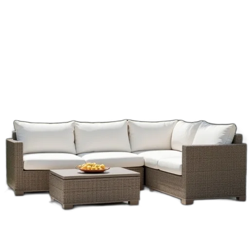 furniture, 3d render, photorealistic, earth tones transparent PNG cut-out