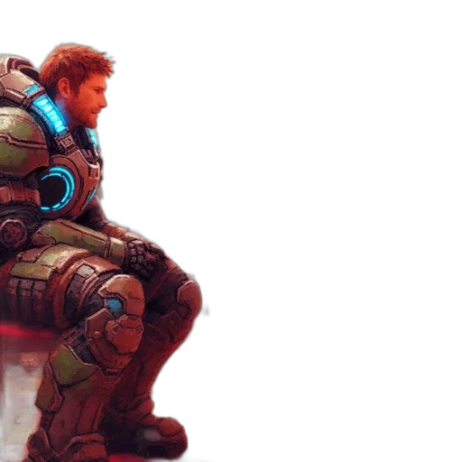 robot, weapon, jacket, concept art transparent PNG cut-out