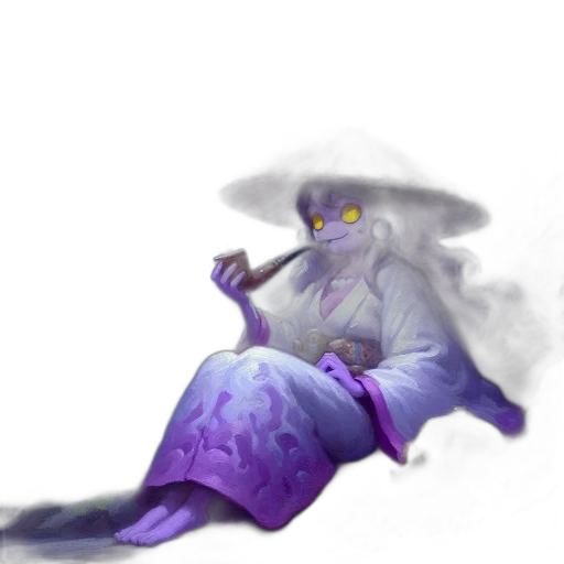 creature, dragon, umbrella, staff transparent PNG cut-out
