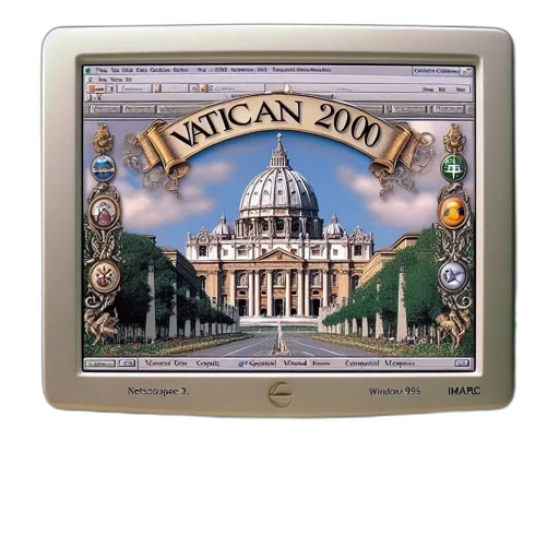 photorealistic, outdated, personal, computer transparent PNG cut-out