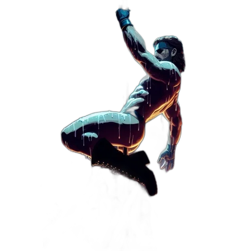 robot, staff, creature, jacket transparent PNG cut-out