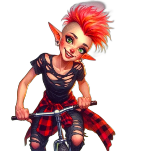 fantasy art, concept art, cartoon, pixel art transparent PNG cut-out
