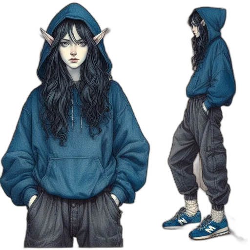jacket, concept art, fantasy art, anime transparent PNG cut-out