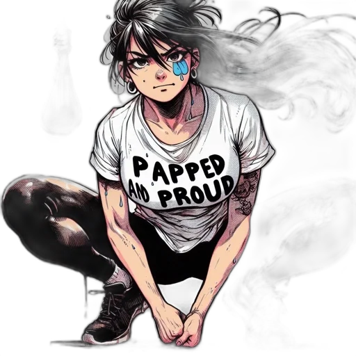 comic book art, watercolor, anime, concept art transparent PNG cut-out