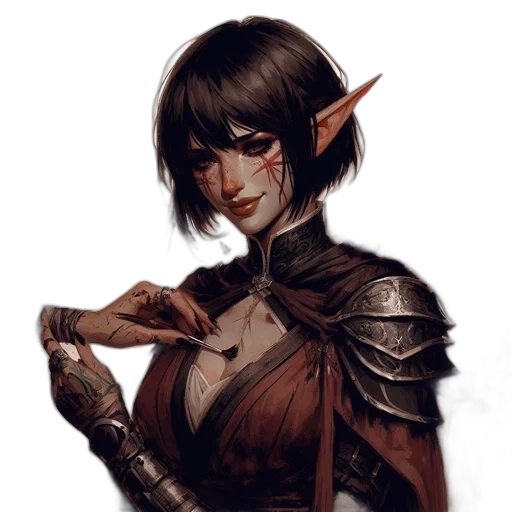face, staff, dragon, fantasy art transparent PNG cut-out