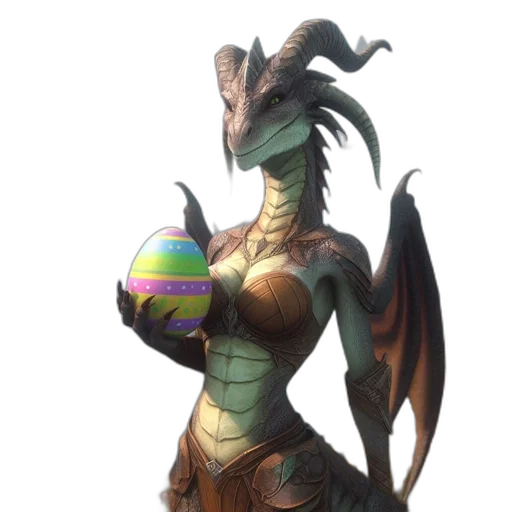 dragon, creature, dress, animal transparent PNG cut-out