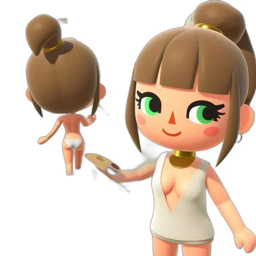 staff, dress, jewelry, creature transparent PNG cut-out