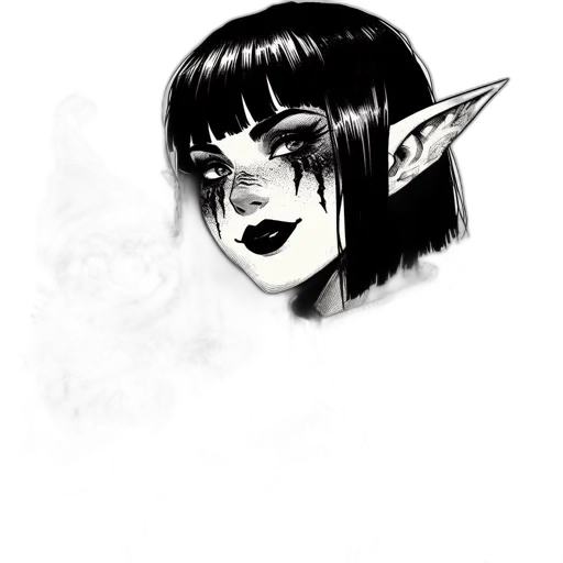 face, mask, staff, creature transparent PNG cut-out