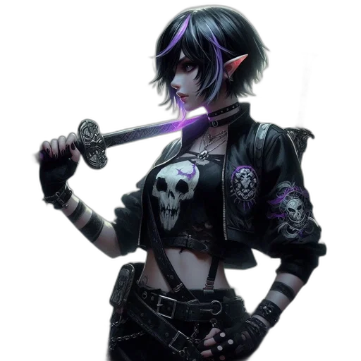 staff, weapon, sword, jacket transparent PNG cut-out