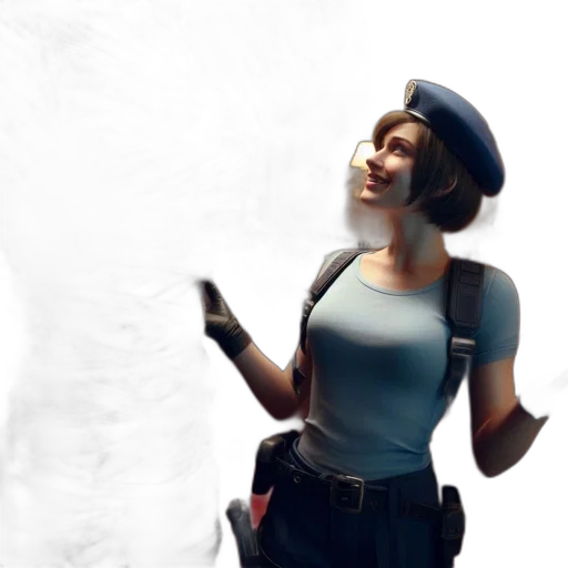 staff, hat, robot, weapon transparent PNG cut-out