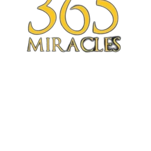 3d render, 365, miracles, daily transparent PNG cut-out