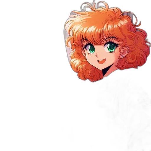hair, face, dress, anime transparent PNG cut-out