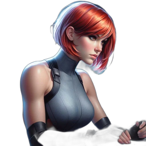 robot, face, jacket, concept art transparent PNG cut-out