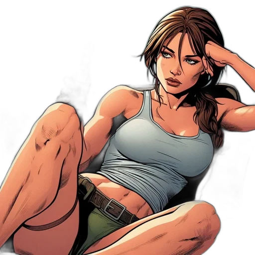 comic book art, concept art, cartoon, photorealistic transparent PNG cut-out