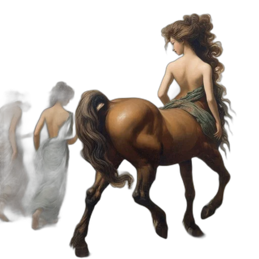 dress, hair, creature, concept art transparent PNG cut-out
