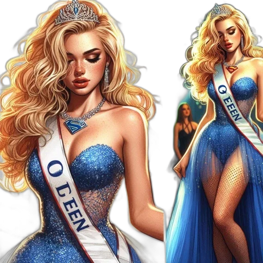 dress, crown, fantasy art, concept art transparent PNG cut-out