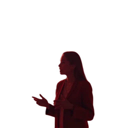 staff, jacket, dress, face transparent PNG cut-out