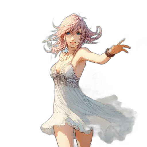 dress, staff, concept art, fantasy art transparent PNG cut-out