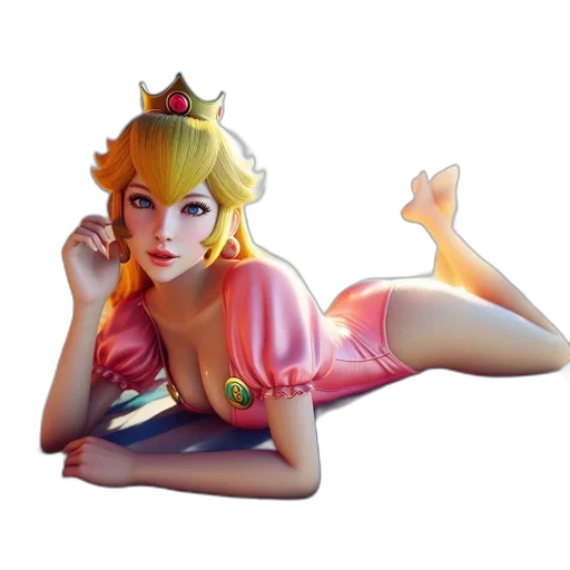 dress, crown, staff, fantasy art transparent PNG cut-out