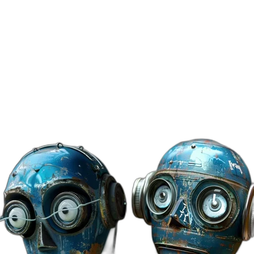 mask, robot, face, staff transparent PNG cut-out