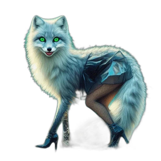 animal, creature, dress, fantasy art transparent PNG cut-out