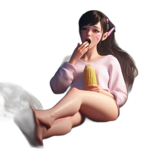 dress, food, staff, creature transparent PNG cut-out