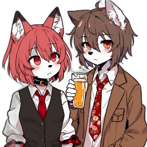staff, animal, jacket, anime transparent PNG cut-out